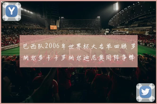 巴西队2006年世界杯大名单回顾 罗纳尔多卡卡罗纳尔迪尼奥同阵争锋