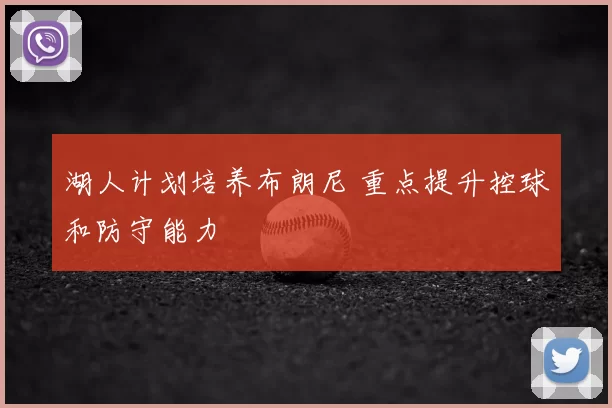 湖人计划培养布朗尼 重点提升控球和防守能力